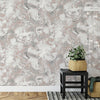 Metallic Ripple Liquid Marble Swirl Silver Rose Gold Blue Charcoal Wallpaper