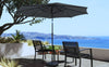Mondeer 2.7M/3M Garden Parasol Umbrella Round Sun Shade Crank Tilt Red/Beige