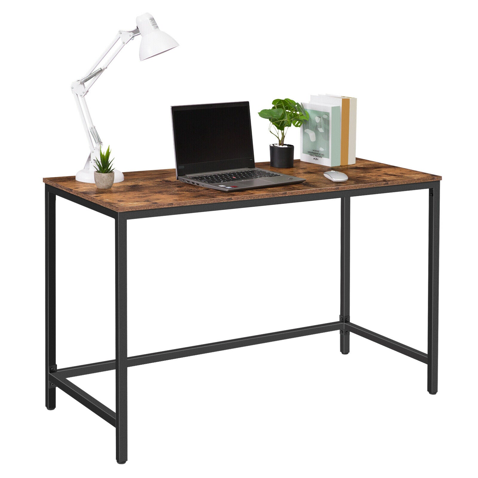 Vasagle Computer Desk 120cm Rustic Brown and Black