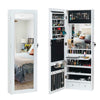 Jewellery Cabinet Mirror Door Hanging Wall Mounted Jewellery Storage UK