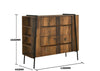 Abbey Rustic Chest of Drawers 4 Drawer Bedroom Living Room Storage Industrial