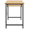 Modern Small Computer Desk Metal Writing Table Space Saving Office PC Furniture