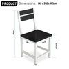 Dining Table and 4 Chairs Set STEEL LEGS Dining Room Chairs Kitchen Furniture