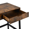 COMPUTER DESK WITH 2 STORAGE DRAWERS HOME OFFICE STUDY WRITING DESK WOODEN TABLE