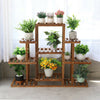 Wooden Plant Stand 6 Tiers Updated Solid Pot Shelf Flower Bonsai Rack Display UK