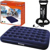 Double Single Airbed Flocked Camping Inflatable Mattress Blow Up Air Bed Pump