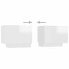 Modern TV Unit Cabinet Stand High Gloss Doors 200cm with LED Lights Drawers