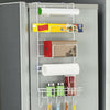 5-Tier Kitchen Freezer Fridge Hanging Rack Storage Holder Side Shelf Organizer
