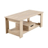 Wooden Coffee Table With Storage Drawer Shelf Living Room Furniture 100X48cm