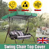 Replacement Canopy For Swing Seat 3 Seater Sizes Garden Hammock Cover Black UK