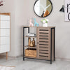 Industrial Storage Cabinet Hallway Shelf Rustic 1 Door Large Capacity