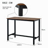 120*60*90cm Bar Table Industrial Table Dining Table With Metal Frame for Kitchen
