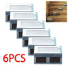 6x Solar Powered Fence Lights Wall Door Step Led Light Outdoor Garden Lighting