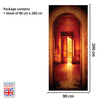 Villa Entrance Self-adhesive Door Mural Stickers with Standard UK Size 90cmWidth