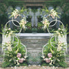 1.8m Tall Metal Hoops Pillar Stand Wedding Backdrop Arch Wreath Floral Display