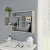 Floating Wall Mounted Bookshelf Hanging Storage Display Shelf Unit Multi Colours