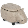 Animal Storage Ottoman Foot Rest Stool Padded Seat Upholstered Ride-on Ottomans