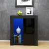 83cm LED Sideboard Cupboard TV Unit with High Gloss Doors Living Room Cabinet UK