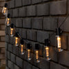LED Solar Powered Vintage Edison Bulb String Lights Garden Outdoor Fairy Summer