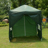 2x2m Sides Marquee Gazebo Tent Garden Party Waterproof Canopy Shelter Windbar