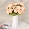 13 Heads Silk Peony Artificial Flowers Peony Wedding Bouquet Home Party Decor