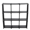 9-Cube DIY Storage Shelves Open Bookshelf Closet for Family Study Organiser Rack