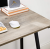 Small Computer Desk Vintage Industrial Furniture Rustic Grey Metal Writing Table