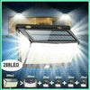 Super Bright 288 LED Solar PIR Motion Sensor Wall Security Light Outdoor Garden