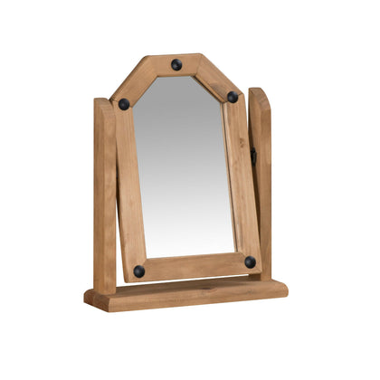 Corona Mirror Single Dressing Table Mexican Solid Pine by Mercers Furniture®