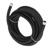 6AN 20FT Fuel Oil Gas Hose Line Pipe Stainless Steel Nylon Braided Black