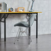 Pair of 2 Computer Desk Chair Faux Leather Fabric Padded Dining Chairs Metal Leg
