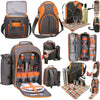 GEEZY Family Picnic Cool Bag Backpack Hamper Wine Cooler Coffee Bottle Holder
