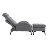 Recliner Leisure Chair Armchair Sofa Bed Upholstered Lounge Chair with Footstool