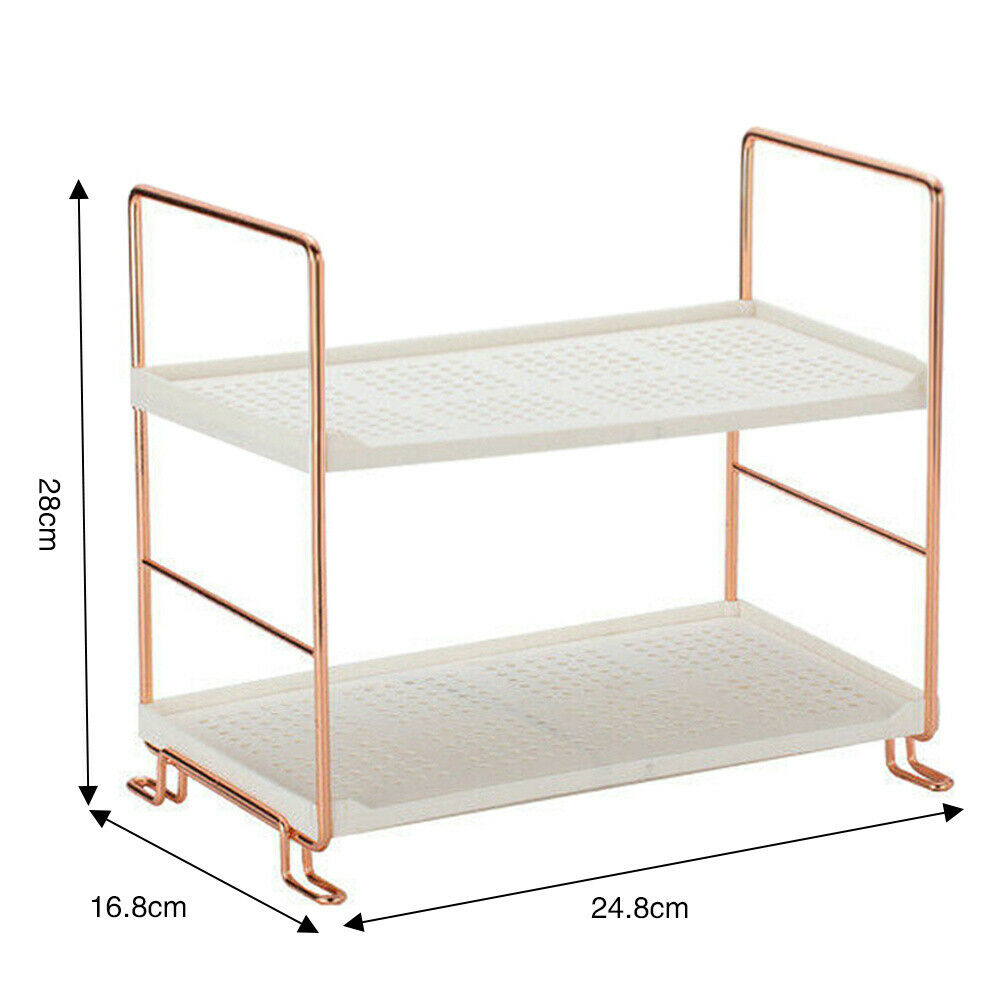 Kitchen Bathroom Storage Unit 2/3 Tier Free Standing Shelf Rack Holder Bookcase