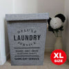 Deluxe Laundry Basket Fabric Hamper Wash Clothes Storage Bin Organiser With Lid