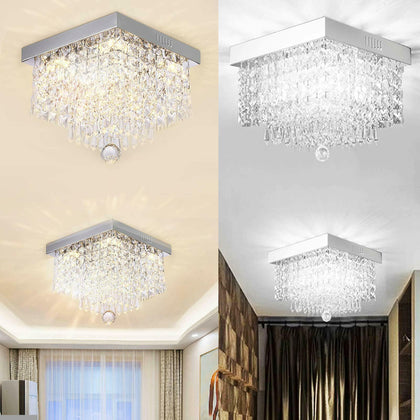 20CM LED Crystal Pendant Lights Modern Bedroom Fitting Ceiling Lights Chandelier