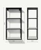 Dordie Wall Mounted Shelf Unit 4 Tier Black & Marble New 🚚 Free Delivery