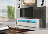 Reema II 130cm TV Stand Sideboard Matt Body & High Gloss Doors Cabinet Unit +LED