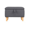 Upholstered Bedroom Bench w/Storage Window Seat Toy Box Footstool Ottoman Fabric