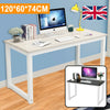 PC Computer Office Desk Corner Wooden Metal Desktop Table Home Study Workstation