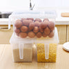 2/4/6 Fridge Box Holder Lid Kitchen Organiser Cupboard Food Storage Container