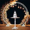 Oversize Large Round Wedding Arch Backdrop Stand Double Hoop Party Drapery Frame