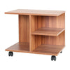Rolling Printer CPU Cart Stand Open Shelves Storage Cabinet Utility Home Office