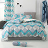 Reversible Duvet Quilt Cover Bedding Set Single Double King Size + Pillow Cases