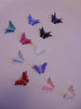 20 3d PEARLESCENT BUTTERFLY TOPPER WALL DECORATION DECOR STICKERS GIRLS ROOM cur