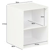 White 2 Cube Kids Bedroom Storage Unit Toy Tidy Playroom Bedside Table