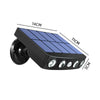 1/2 Solar Powered PIR Motion Sensor&Wall Lights Outdoor Garden Security Lamp UK