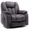 Electric Massage Recliner Chair Fabric Velvet Tub Armchair Fireside Living Room