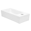 RH TAP White Designed Cloakroom Hand Wash Basin compact Ceramic Small White