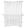 Long Shower Curtain Partition Waterproof Mildew Bathroom Curtain & Ring Hooks UK